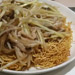 「炒面」上海小吃肉丝炒面两面黄的制作窍门